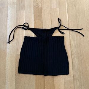 Black Ribbed skirt